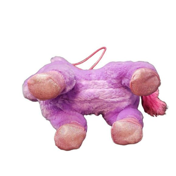 Kid Connection Walking Unicorn Pet Plush 10" Purple Pink Tested Works - Picture 7 of 7